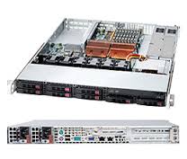 SYS-1025W-URB, Серверная платформа Supermicro BBNS 1U 5400 DP Xeon Uio-8X2.5 SATA 64GB 650WR Black
