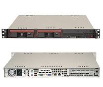 SYS-5016I-T, Серверная платформа Supermicro BBNS 1U 3400 UP 4 DIMM 2X 3.5 SATA PCIE-X8 280W
