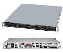 SYS-5017C-MTF, Серверная платформа Supermicro SERVER SYS-5017C-MTF (X9SCL-F, 813MTQ-350CB) (LGA1155, intel C202,SVGA,4x3.5"HowSwap SATA2,1xPCI-Ex8,2xGbLAN,4xDDRIII DIMM(32GB max),1U Rackmount,350W)