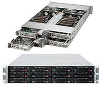 SYS-6027TR-HTFRF, Серверная платформа Supermicro SuperServer 6027TR-HTFRF - 4 nodes - cluster - rack-mountable - 2U - 2-way - RAM 0 MB - no HDD - MGA G200eW - Gigabit LAN, InfiniBand - Monitor : none. 