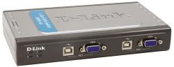 DKVM-4U/A5A, 4 port USB  KVM Switch with 2x cables