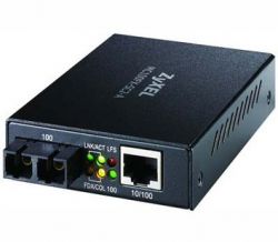 MC100FX-SC2-A, Медиа-конвертер 100Base-TX в многомодовый оптический порт 100BASE-FX на расстояние до 2 км, SC-разъем