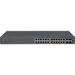 AL3500B05-E6, Nortel Ethernet Routing Switch 3524GT with 24 10/100/1000 ports and 4 shared SFP ports, plus 2 rear SFP ports (stack cable not included). Incl. Base S/w Lic Kit. (RoHS compliant). (EU power cord)