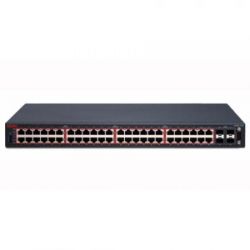 AL4500B02-E6, Nortel Ethernet Routing Switch 4550T with 48 10/100 BaseTX ports plus 2 combo 10/100/1000 SFP ports, HiStack ports and RPS slot. Inc. Base Software License & 46cm stack cable. [RoHS compliant] (EU power cor