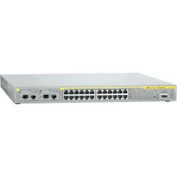 AT-8624POE-V2, Коммутатор Allied Telesis AT-8624POE-V2 управляемый Layer 3 switch with 24-10/100TX ports plus 2 10/100/1000T / SFP Uplinks, with PoE + NetCover Basic, One Year Support Package