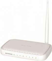 JNR1010-100RUS, NETGEAR Wireless Router 150 Mbps, 1xWAN and 4xLAN 10/100 Mbps, external antenna, supports IPTV and L2TP