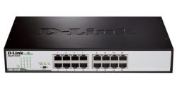 DGS-1016D/F1A, D-Link DGS-1016D/F1A, Layer 2 Rackmountable unmanaged Gigabit Switch, Metal case with internal power supply