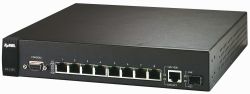 ES-2108PWR, ZyXEL 8-портовый управляемый PoE-коммутатор Fast Ethernet с портом Gigabit Ethernet совмещенным с SFP-слотом
