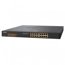 FNSW-1600P,19" 16-Port 10/100 unmanaged Ethernet POE Switch (125W)