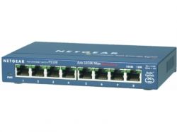 FS108-200PES, NETGEAR 8-port 10/100 Mbps switch with external power supply
