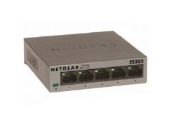 FS305-100PES, NETGEAR 5-port 10/100 Mbps switch with external power supply,metallic case