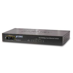 FSD-805S15,8-Port 10/100Mbps Desktop Switch + 1-Port 100Base-FX (Single Mode 15 KM)