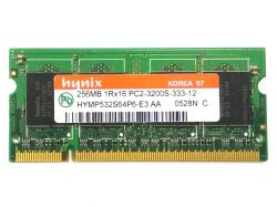 HYMP532S64P6-E3 AA, Оперативная память Hynix HYMP532S64P6-E3 AA 256MB, DDR2, 1R*16, 400MHz, PC2-3200S-333-12
