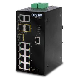 ISW-1033MT,IP30  SNMP 7-Port/TP + 3-Port Gigabit Combo Industrial Ethernet Switch (-40 to 75 degree C)