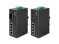 ISW-514PTF,IP30 4-Port/TP + 1-Port Fiber(SFP) POE Industrial Fast Ethernet Switch (-40 to 75 C)