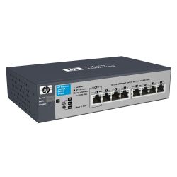 J9802A, Коммутатор HP J9802A 1810-8G Switch (8 ports 10/100/1000 WEB-managed fanless desktop can be powered with PoE) (repl. for J9449A, JD865A)