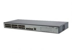 JE006A, Коммутатор HP JE006A 1910-24G Switch (24x10/100/1000 RJ-45 + 4xSFP Web SNMP L3 static single IP management up to 32 units 19')