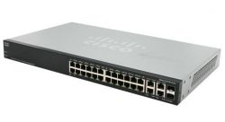SF500-24P-K9-G5, Коммутатор Linksys 24-port 10/100 POE Stackable Managed Switch w/Gig Uplinks