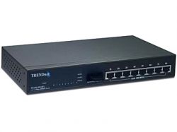 TE100-S810Fi, TRENDnet Управляемый коммутатор 2/3 уровня с восемью портами 10/100 Мбит/с и оптическим портом 100Base-FX разъёма SC