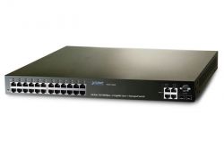 WGS3-2820,24-Port 10/100 with 4-Port Gigabit (2*SFP+2*TP) Layer 3 Advanced Ethernet Switch 