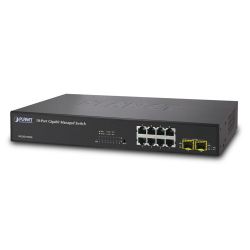 WGSD-10020,IPv6, 8-Port Gigabit TP + 2-Port SFP Layer 2/4 IPv6 Advance SNMP Managed Switch 