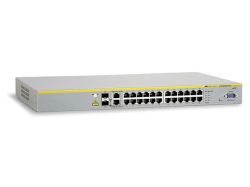 AT-8100S/24POE, Коммутатор Allied Telesis AT-8100S/24POE 24 Port Managed Stackable Fast Ethernet Switch Dual AC Power Supply