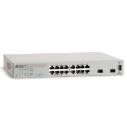 AT-GS950/16-XX, Коммутатор Allied Telesis AT-GS950/16-XX 16x10/100/1000TX WebSmart switch + 2xSFP (VLAN group Port Trunking Port Mirroring QoS) rackmount hardware included