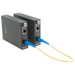 DMC-1910T/A8A, 1000Base-T to 1000Base-LX (up to 15 km, SC) Single Fiber Bi-Direction Media Converter