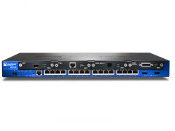 SRX240H, SRX services gateway 240 with 16 x GE ports, 4xmini-PIM slots, and high memory (1GB RAM, 1GB FLASH).  Integrated power supply with power cord.  19" Rack mount kit included