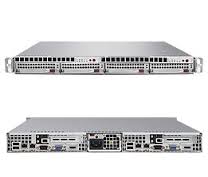 SYS-6015T-TB, Серверная платформа 1U RACKMOUNT BB 5000P BLACK XEON-DP 1333 MHZ 980W 4X SATA 2PCIEX8 64GB 