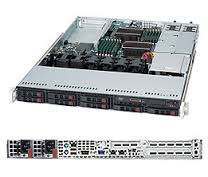 SYS-1026T-URF4+, Серверная платформа Supermicro SYS-1026T-URF4+; 1U, 2-Nehalem; 8x2.5" SAS/SATA; upto 192 GB 1333DDR3ECCReg, 2x700W, 4x1G 