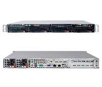 SYS-5015B-NTRB, Серверная платформа Supermicro BBNS 1U X48 Uio 8GB DDR3-4x Hot Swap Bay 450WR