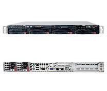 SYS-5016I-MTHF, Серверная платформа 1U RACKMOUNT BB BLACK 32GB DDR3 4X SATA 350W PFC LGA1156