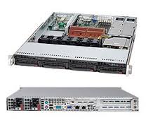 SYS-6015C-NTRB, Серверная платформа Supermicro SYS-6015C-NTRB; 1U RM, Dual QC Xeon, 1333MHz, 5100, Max 48GB DDR2, DVD, 4x3.5" SATA Bays, 650W 