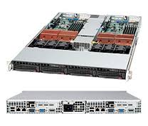 SYS-6015TC-10GB, Серверная платформа 1U TWIN 5100 2 XEON-DP 2X2SATA PCIEX16 LOW PROFILE (LP) 780W 2 10GB 