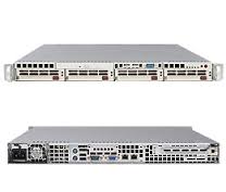SYS-6015V-MRB, Серверная платформа Supermicro 1U MINI RACKMOUNT BB 5000V BLACK FORD-VS DP-XEON 16GB FBD 2GBE 520W 