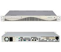 SYS-6015V-MRLPB, Серверная платформа 1U MINI RACKMOUNT BB 5000V BLKFORD-VS 16GB FBD PCIX BLACK 280W 2 INTERNAL SATA 