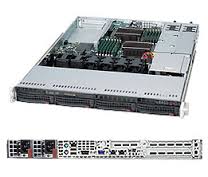 SYS-6016T-URF4+, Серверная платформа Supermicro SYS-6016T-URF4+ -1U, 2xXeonLGA1366, 18*DDR3 ECC Reg, 4*3.5"HDD,UIO,IPMI,4xLAN,DVD, 2x700W 