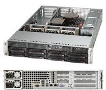 SYS-6027B-TLF, Серверная платформа Supermicro SERVER SYS-6027B-TLF (X9DBL-iF, CSE-823T-653LPB) (LGA1356 DUAL, C602, SVGA, SATA RAID, 8xHotSwap, 2xGbLAN, KVM-over-LAN support, 6DDRIII DIMM, 2U, Rackmount. 650W Single)