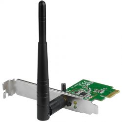 PCE-N10, ASUS WiFi Adapter PCI-E (PCI-Ex1, WLAN 150Mbps, 802.11bgn) 1x ext Antenna