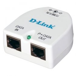 DPE-101GI/A1A, Power over Ethernet Gigabit Injector, In 1-port 10/100/1000BASE-TX + AC Power, Out 1-port 10/100/1000BASE-TX PoE