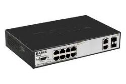 DES-3200-10/E, D-Link DES-3200-10,8 Port 10/100Mbps + 1 100/1000 SFP + 1 Combo 10/100/1000 BASE-T / 100/1000 SFP L2 Management Switch (DES-3200-10/C1A)