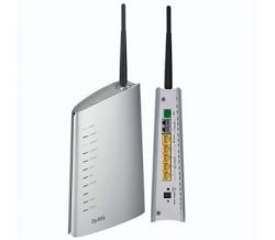 P-2302HW EE (LIFELINE), Интернет-центр для подключения по выделенной линии Ethernet с точкой доступа Wi-Fi 802.11g и адаптером IP-телефонии (2 FXS, 1 FXO)