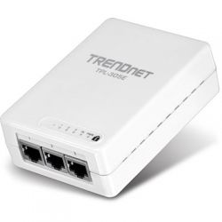 TPL-305E, TRENDNET TPL-305E Powerline HomePlug AV 200 Мбит/с адаптер с 3-мя портами Ethernet 10/100 Мбит/с