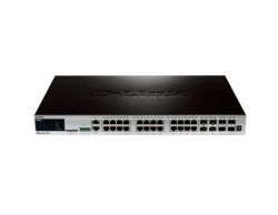 DGS-3420-52T/A2A, D-Link 48-ports 10/100/1000Base-T L2+ Stackable Management Switch with 4-ports SFP+