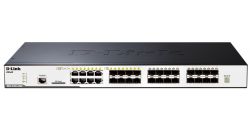 DGS-3120-24SC/A2AEI, D-Link 24-Port Managed L2+ Gigabit Switch, physical stacking