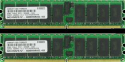 343057-B21, Память HP 343057-B21 4GB of Advanced PC2 PC3200 DDR2 SDRAM DIMM Memory Kit (2 x 2048 MB)