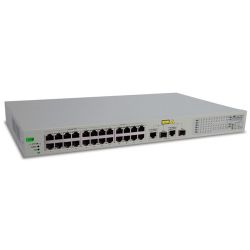 AT-FS750/24, Коммутатор Allied Telesis AT-FS750/24 24x10/100 Websmart switch + 2 SFP/1000T Combo Ports (VLAN group Port Trunking Port Mirroring QoS) rackmount hardware included
