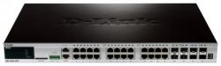 DGS-3620-28TC/A1AEI, D-Link 24-ports 10/100/1000Base-T L3 Stackable Management Switch with 4 Combo ports 10/100/1000Base-T/SFP and 4-ports SFP+
