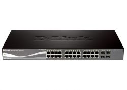 DGS-1500-28/A1A, D-Link DGS-1500-28, WEB SmartPro Switch with 24 ports 10/100/1000Mbps and 4 ports 100/1000 SFP